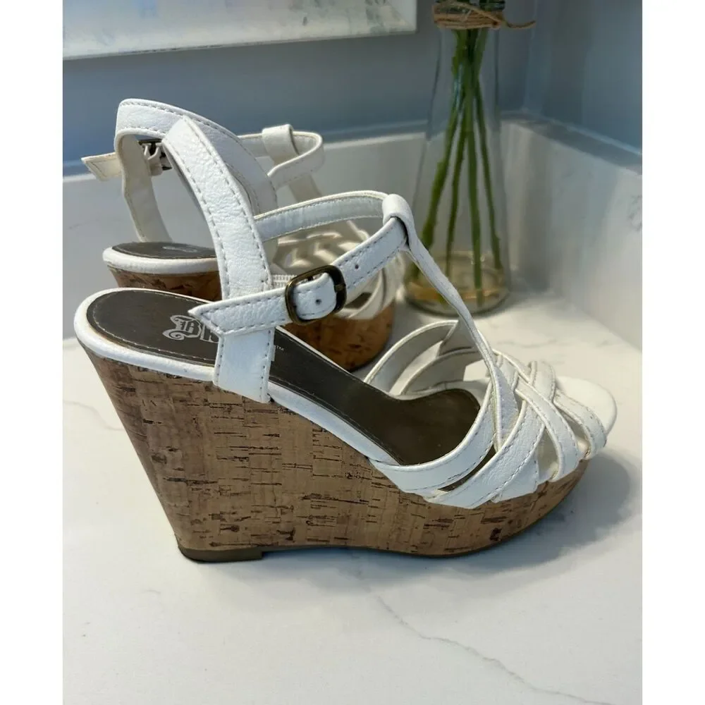 Brash Brand Wedge Strappy Sandals Women's Size 6